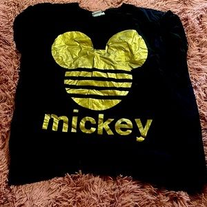 Gold and black Disney shirt